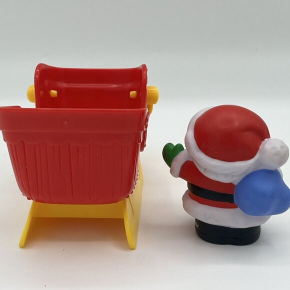 Fisher Price Little People On-The-Go Christmas Santa Claus Elf Reindeer - Picture 3 of 16